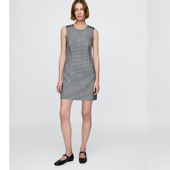 Gap × DÔEN Gingham Denim Mini Dress (NWT) - Picture 1 of 5